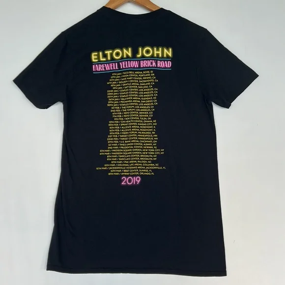 🌼3 for $15🌼 Elton John Neon Tour Shirt 2019 Farewell Yellow Brick Road - Picture 4 of 7